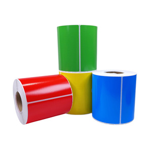 Tùy chỉnh kích thước không thấm nước 4x6 màu xanh vàng màu hồng trực tiếp nhiệt địa chỉ vận chuyển nhãn cho máy in Quà Tặng nhãn CuộN - Product Image 1