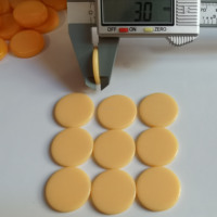 Pièces en carton personnalisées, accessoires de jeu, jeux de famille, carreaux carrés, pièce de jeu de jeton en plastique de 20mm