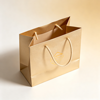 Individuelles Logo Robuste Wiederverwendbare Luxuriöse Umweltfreundliche Kraftkarton Selbstfaltende Geprägte Schmuckverpackung Handgefertigte Geschenktüten |