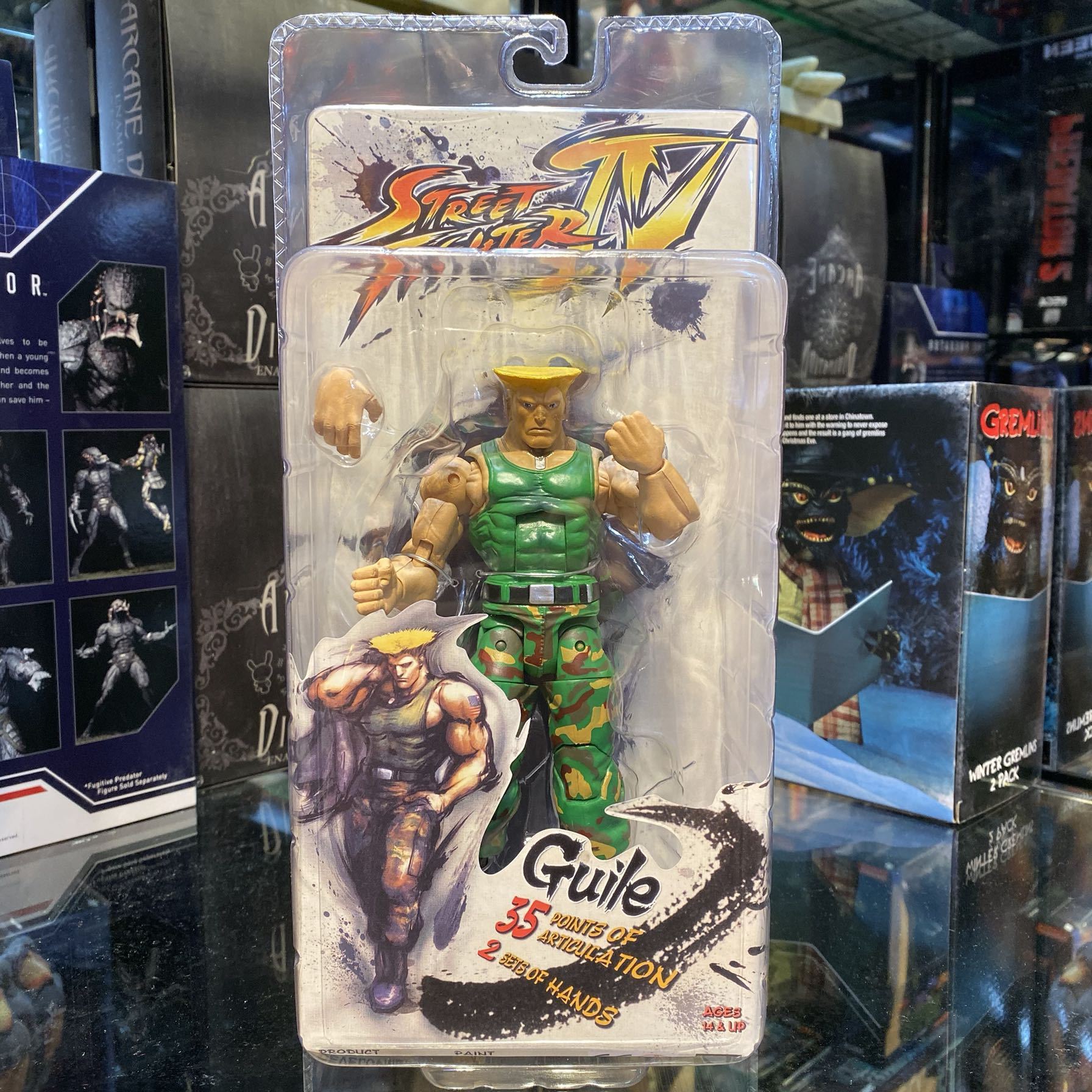 NECA 可動モデル ストリートファイター リュウ チュンリ 悪鬼 ガイル 