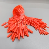 Étiquettes suspendues pour chaussures de sport en corde cirée de haute qualité, étiquettes de vêtements, logo personnalisable, étiquette de taille, cordon ciré en forme de rouleau, tendance
