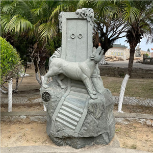 รูปปั้นแกะ<span class=keywords><strong>สลัก</strong></span>หินธรรมชาติสไตล์จีน ขนาดใหญ่ รูปสัตว์ 12 นักษัตร สำหรับตกแต่งสวนและวัด - Product Image 6