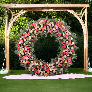Support de planche Kt pliant/détachable blanc cadre de fond de mariage mise en page de scène accessoires d'arc de fête support de fleurs de route géométrique - Product Image 3