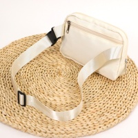 Accessoires pour bébé Tiaose, nouvelle ceinture de taille réglable avec fermeture éclair, couleur unie, impression personnalisée, sac banane