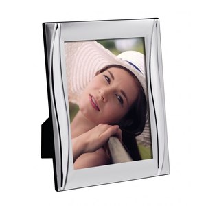 Marco de Fotos de Metal Satinado de Lujo de 13x18, Hierro y Aluminio Brillantes para Mesa y Decoración del Hogar, Lámina de Protección Acrílica para Bodas - Product Image 1