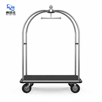 Ensemble complet d'accessoires hôteliers de luxe pour le hall d'hôtel, chariot à bagages pour les clients de l'hôtel