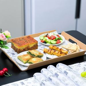 Customized Biodegradable Eco-Friendly Greaseproof Waterproof Disposable Hamburger <b>Paper</b> Sandwich Fast Food Snack Wrapping <b>Paper</b> - Product Image 3