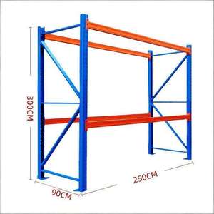 CE/ISO9001 Industrial Warehouse <strong>Storage</strong> Rack Shelf Heavy Duty Warehouse <strong>Racking</strong> <strong>Storage</strong> Steel Stackable Pallet Racks With Mesh - Product Image 1