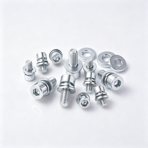 Vis à tête cylindrique hexagonale en acier au carbone avec ressort et rondelle plate, fournie par l'usine - Product Image 6