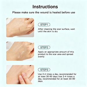 Gel cicatrisant avancé, crème réparatrice pour cicatrices de césarienne, vergetures, cicatrices d'acné, marques de boutons, soins postopératoires, hydratant - Product Image 4