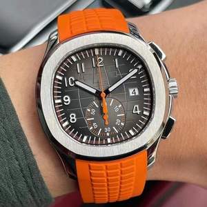 Reloj Automático de Lujo para Hombre, Diseño de <span class=keywords><strong>Granada</strong></span>, Movimiento Mecánico, Correa de Caucho y Acero Inoxidable - Product Image 1