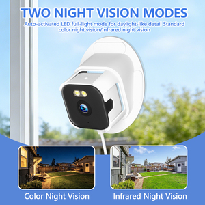 กล้องรักษาความปลอดภัยแบบมีสาย 3MP สำหรับติดหน้าต่าง กล้องวงจรปิดภายในอาคาร HD WiFi 2.4G&<span class=keywords><strong>5G</strong></span> กล้องมองกลางคืนแบบสี ตรวจจับความเคลื่อนไหวด้วย AI สำหรับความปลอดภัยภายในบ้าน - Product Image 2