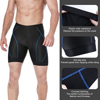Shorts de cyclisme unisexe sportifs haut de gamme en polyuréthane antidérapant avec coussin 3D intégré pour l'alpinisme et le vélo