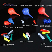 Outil de laboratoire 1ml 3ml 5ml 10ml 15ml 20ml Pipette à bille d'aspiration en silicone Ampoule compte-gouttes en caoutchouc