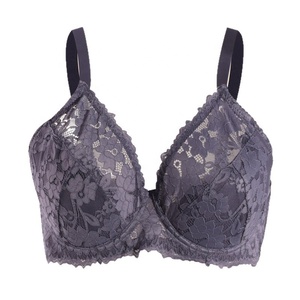 Soutien-gorge d'été Translucide Full Cup Adjustable Anti-Bump Lace French Big Breasts Slimming Large Size for Sexy Look - Product Image 5