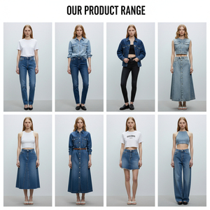Jeans da <span class=keywords><strong>Donna</strong></span> Stile Europeo con Paillettes e Strass, Gamba Larga, Blu Chiaro, <span class=keywords><strong>Pantaloni</strong></span> in Denim di Alta Qualità con Perline, Primavera ODM 100% - Product Image 3