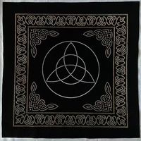 Nappe Élastique Lavable et Réutilisable en Velours Épais 60x60cm à Motif Géométrique Style Européen, Durable et Écologique, pour la Divination