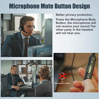 Nuevos Auriculares USB Bee H362 con 270 °   Auriculares con Micrófono Giratorio para Computadora, con Controles, para Centro de Llamadas, Estéreo, con Cable, para PC