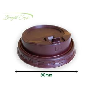 ฝาปิดกาแฟทำจาก PP สีน้ำตาลขนาด90มม. 12ออนซ์สำหรับใช้ในยุโรป16ออนซ์ฝาปิดถ้วยกาแฟ - Product Image 2
