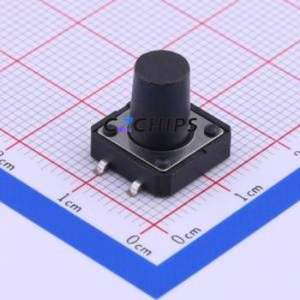 TS-1103S-C-Q Tactile Switch SMD-4P,12x12mm Switch Single Pole Single Throw Round Button 2.6N Vertical Mount - Product Image 1