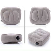 Repose-pieds gonflable portable, support de jambe réglable en hauteur pour avion, train et voiture