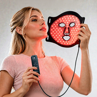 Masque de luminothérapie rouge pour le visage, fabricant prêt à expédier, spectre personnalisé, logo, couleur et emballage sur mesure