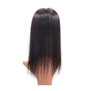Pelucas de cabello coreano premium Cosmo en Corea (12x13) - Peluca de cabello humano liso de 14 pulgadas de largo con acabado natural y ajuste cómodo para mujeres - Product Image 4