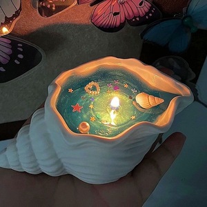 Đại Dương Gió Nhanh Cát Nhỏ Khoai Ngọt Sáng Tạo Conch Hương Liệu Handmade Vỏ Nến Đám Cưới Trụ Cột Nến Quà Tặng Hoa Sáp - Product Image 1
