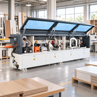 Machine de chantournage automatique industrielle pour le travail du bois, chantourneuse pour la production d'armoires de cuisine en panneaux MDF avec unité de polissage