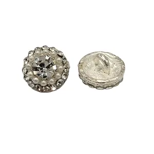 Trung quốc đá nút Nhà cung cấp bán buôn kim loại ưa thích phụ nữ nút trang trí ưa thích phụ nữ rhinestone TRIM nút