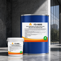 FD-9000 FEIDU Scellant silicone structurel bicomposant haute résistance imperméable pour murs-rideaux en verre et façades en pierre