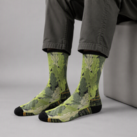 Chaussettes de randonnée personnalisées en laine mérinos imprimée OEM - Chaussettes de trekking élégantes pour l'extérieur
