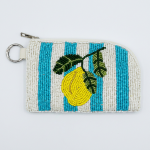 Porte-monnaie brodé à la main Orion Handicraft, orné de perles, motif floral coloré, design personnalisable, logo, cadeau artisanal haut de gamme pour - Product Image 1