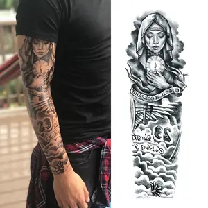 Wholesale High Quality Large Size 48x17cm Waterproof Full Arm Tattoo For Man
