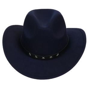 Chapeau de <span class=keywords><strong>cowboy</strong></span> pour adultes orné d'étoiles - Chapeaux de <span class=keywords><strong>cowboy</strong></span> en feutre pour hommes avec des étoiles - Accessoires de <span class=keywords><strong>costume</strong></span> de déguisement du Far West - Product Image 5