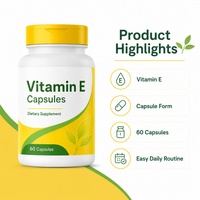 Nouveau Complexe de Vitamine E Naturelle Ultra Tocotriénols 330mg Mélange Antioxydant Soutien Immunitaire Santé de la Peau Adulte 60 Certifié GMP