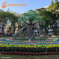 H:70CM Dekorasi Buatan Bercahaya Lampu Bunga Led untuk Pernikahan