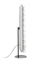 Lampe sur pied multi-globes verticale moderne Seeky, lumière LED en métal blanc pour salon, hôtel