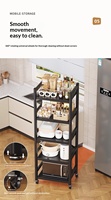 Étagère de rangement pliable en métal laqué, 5 niveaux, durable, écologique, pour cuisine et salle de bain, pour vaisselle