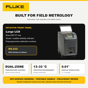 Calibrador de Bloque Seco de Alta Temperatura 9144CN-A-256 660°C, Equipo de Calibración Precisa para Metrología de Campo - Product Image 2