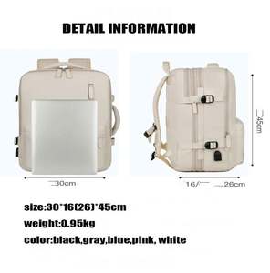 Large Capacity Waterproof Laptop Backpack Custom Logo Men's <b>Anti</b> <b>Theft</b> Oxford <b>Bag</b> Casual Zipper for Outdoor Business Travel - Product Image 3