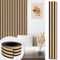 Nouveau produit 2026 : Panneau mural auto-adhésif à lattes, carrelage en bois à peler et coller pour bureau, salon, chambre, décoration intérieure