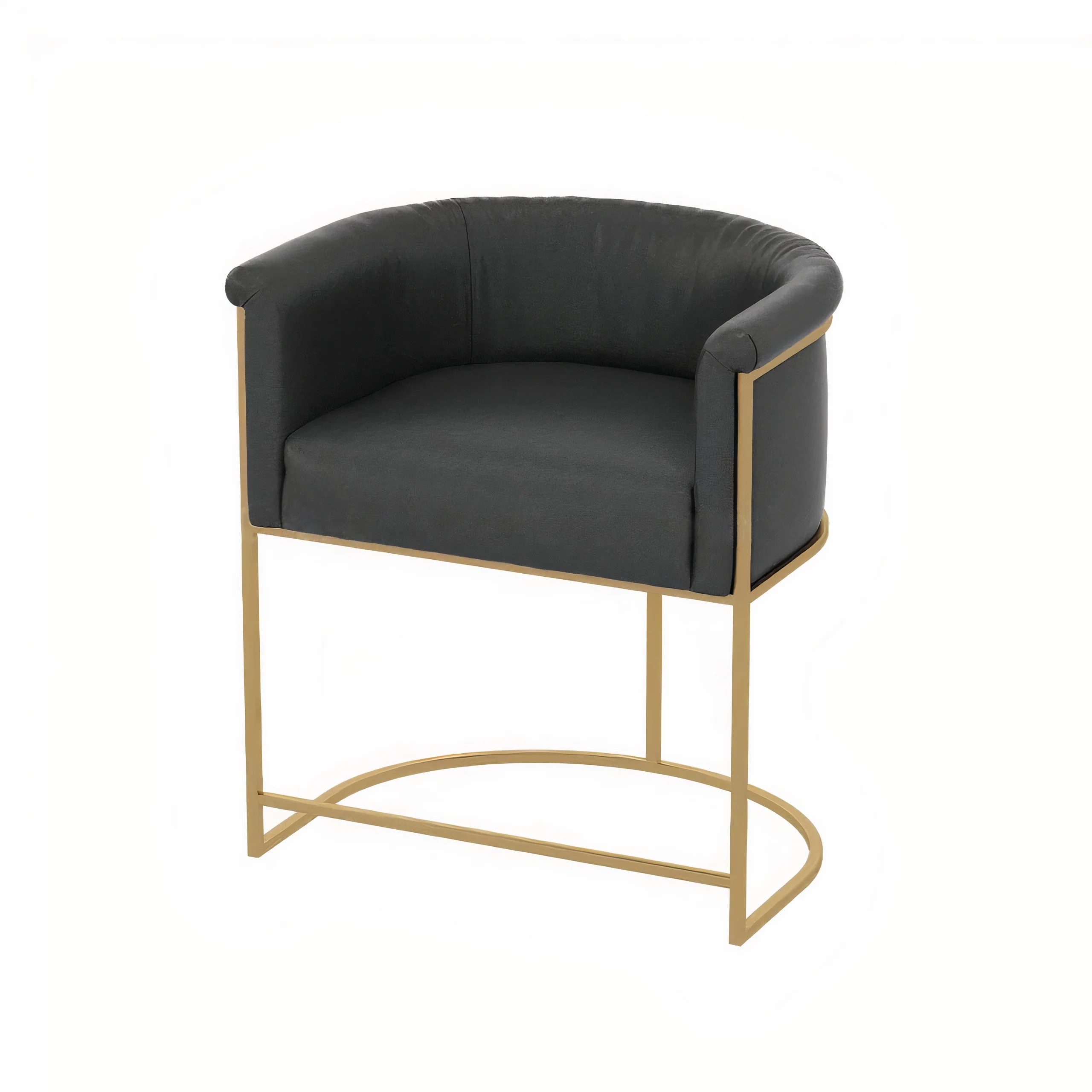Hotel luxury Italian furniture high quality gold metal legs custom color velvet dining room chairs