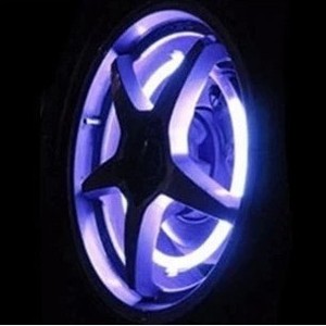 Motorcycle <b>Bicycle</b> Tire Valve Caps <b>Light</b> LED Neon Flash Lamp Waterproof Tyre Universal Wheel <b>Lights</b> Car Accessories - Product Image 6