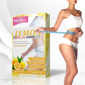 Lemon Slim Fit Juice nhãn hiệu riêng giảm cân lành mạnh không có chế độ ăn uống tập trung ngay lập tức bột Kiwi mỏng phù hợp với nước trái cây