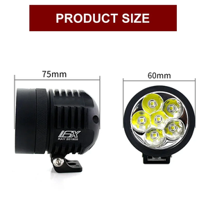 Faro LED Universal de Aluminio para Motocicleta L6x, Foco de Trabajo Súper Brillante de 3000LM 5000K, Lámpara Auxiliar de Conducción para Moto - Product Image 6