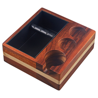 Boîte à café carrée en acier inoxydable, design haut de gamme, écologique, minimaliste, pour usage commercial et domestique, avec couleurs assorties, pour espresso
