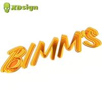 Lettres LED personnalisées à effet infini, en acrylique semi-transparent, IPX7, contrôlées par Bluetooth, multicolores, pour publicité automobile