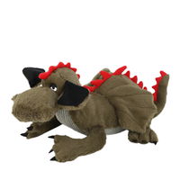 PETFULED Style classique Dragon cracheur de feu peluche battement de coeur interactif Sports et sommeil câlin pour chiens chats cadeau de noël