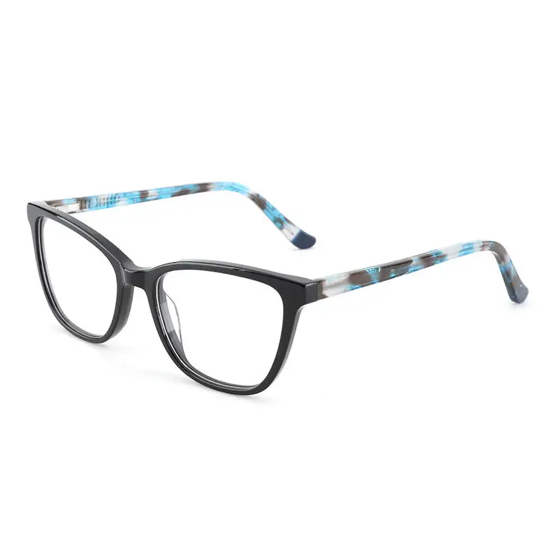 YC Wholesale Vogue Custom Logo Print Eye Glasses Recycled Optical Frames Women Men Acetate Spectacle Frames